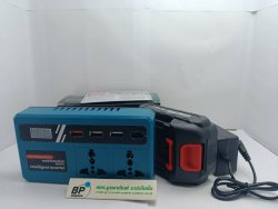 อินเวอร์เตอร์แปลงไฟ จากแบตเตอรี่ลิฌะียม 18 วัตต์ เป็นไฟบ้าน 220 V พกพาสะดวก ไร้สาย